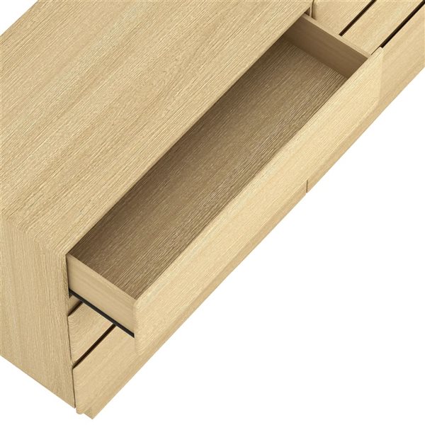 Manhattan Comfort Ardea 6-Drawer Double Dresser 72-in -Natural Oak