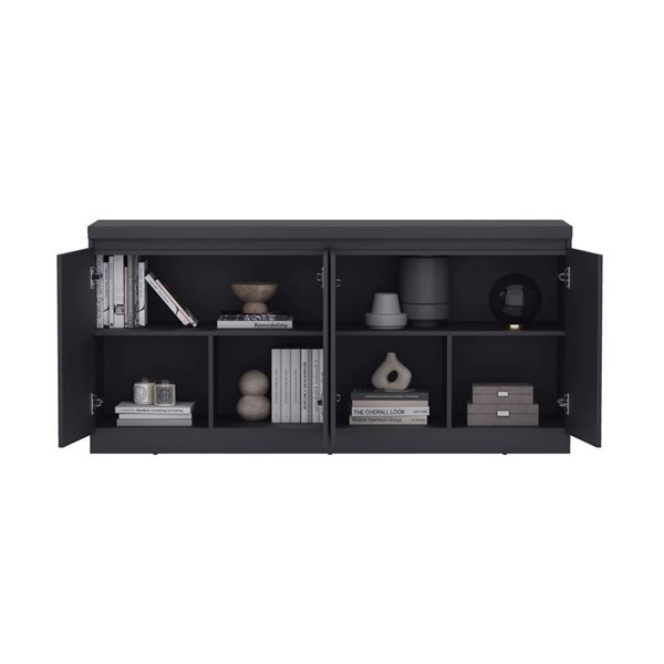 Manhattan Comfort Griffin Onyx 62-in 4-Door Sideboard
