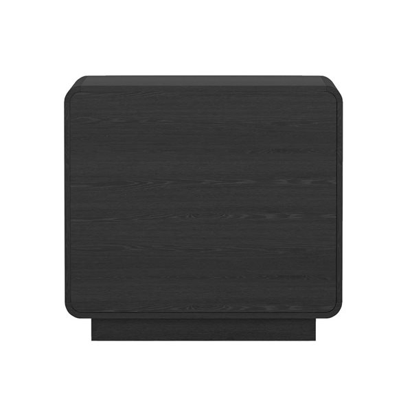 Manhattan Comfort Chrystie 2-Drawer Nightstand 26-in - Black