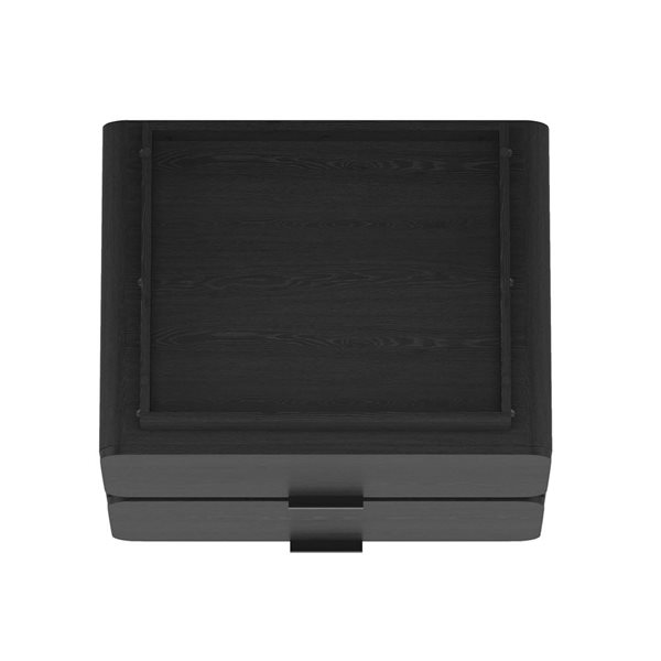 Manhattan Comfort Chrystie 2-Drawer Nightstand 26-in - Black