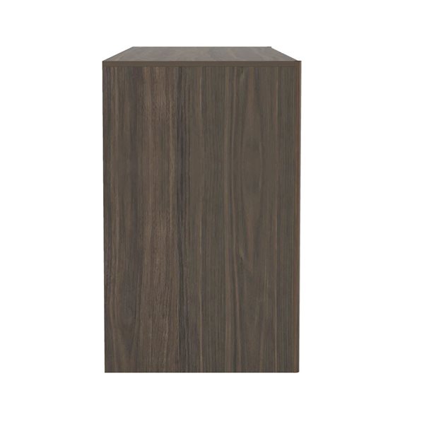 Manhattan Comfort Linda 2-Piece Dresser and Nightstand Set - Walnut Brown