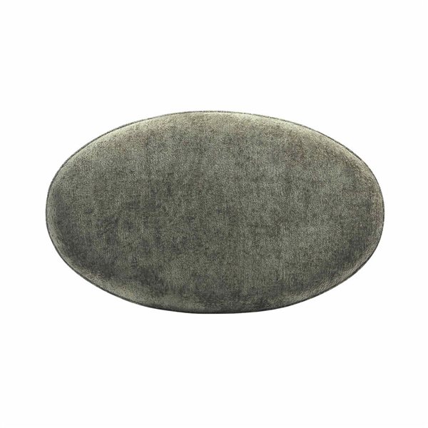 Manhattan Comfort Tribeca Chenille Upholstered Accent Ottoman - Olive Green