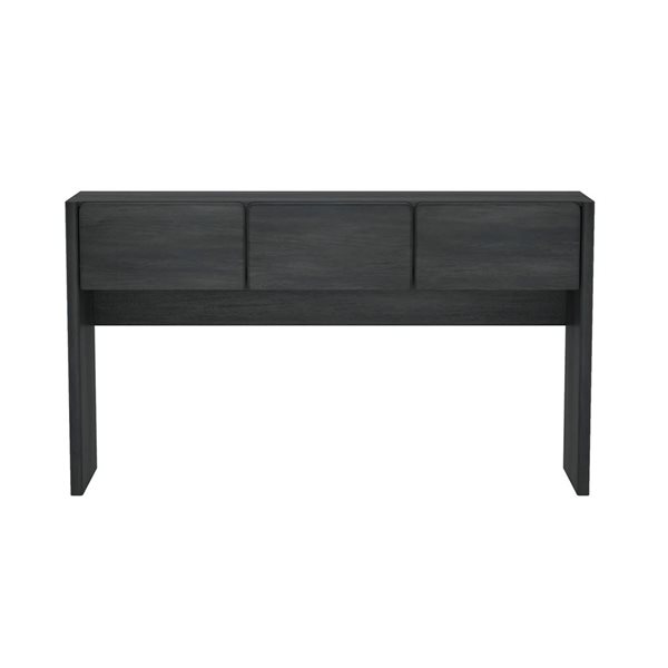 Manhattan Comfort Linda Charcoal Gray 3-Drawer Console Table