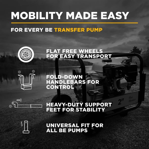 BE Power Equipment Portable Water Pump Conversion Kit