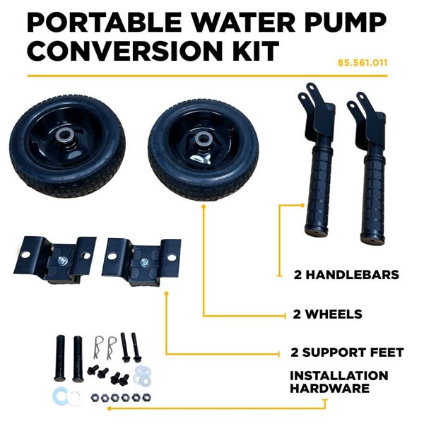 BE Power Equipment Portable Water Pump Conversion Kit