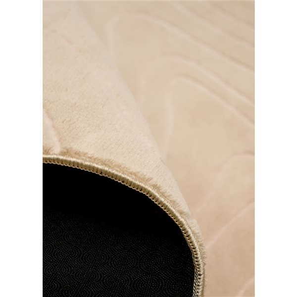 ECARPET Somos Contemporary Washable Rug - 8 x 10-ft - Beige