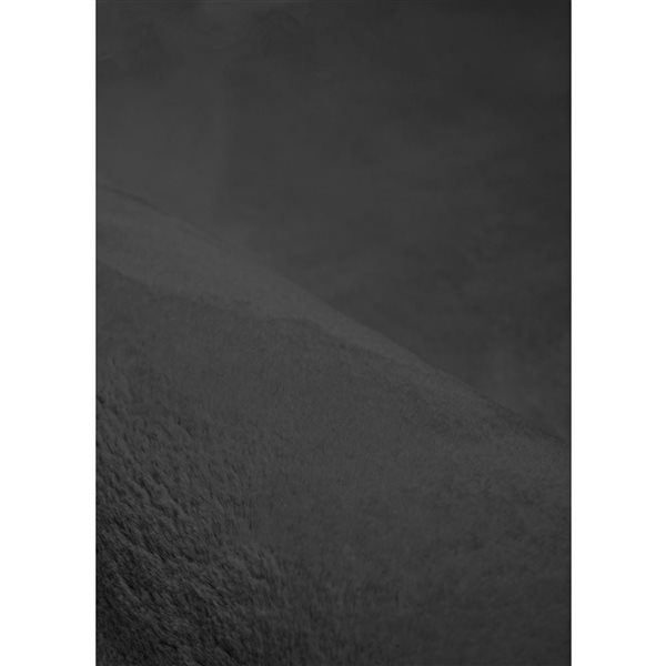 ECARPET Argo Plush Washable Rug - 5-ft x 7-ft 6-in - Charcoal