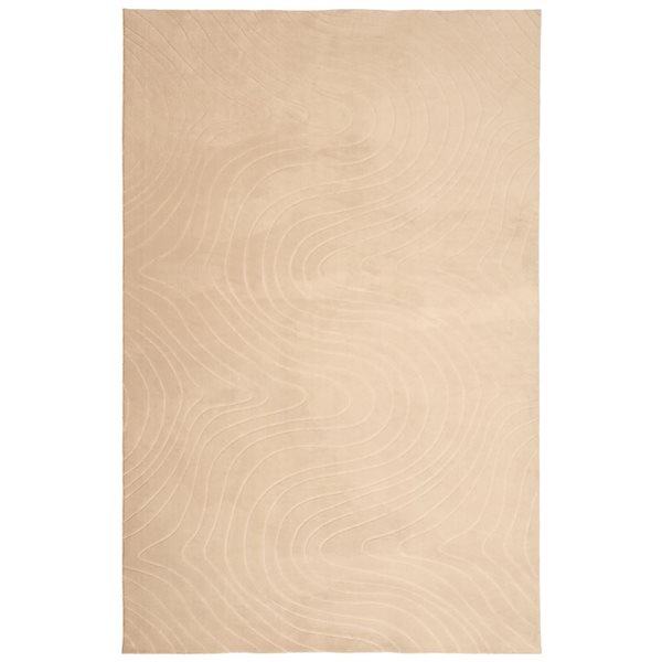 ECARPET Somos Contemporary Washable Rug 5-ft x 7-ft 6-in - Beige