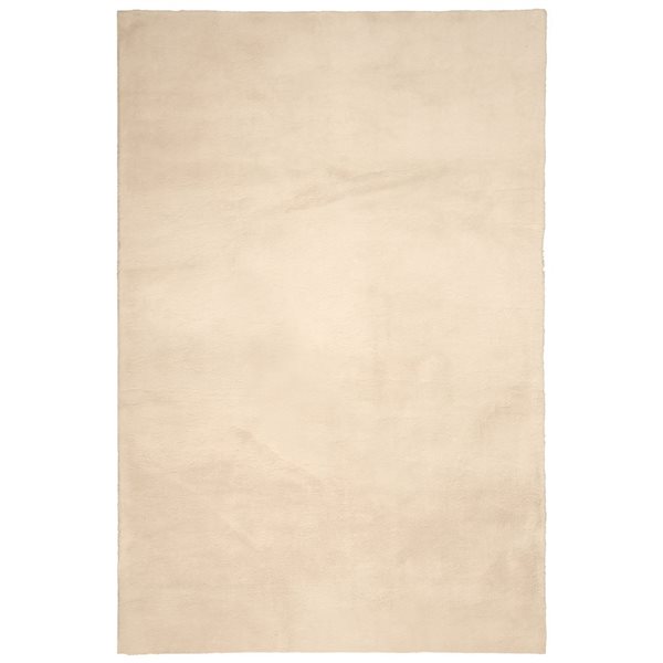 ECARPET Argo Plush Washable Rug - 8 x 10-ft - Beige