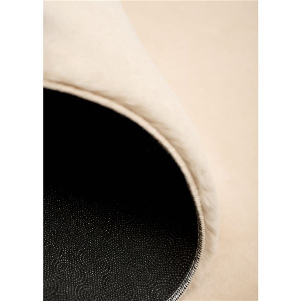 ECARPET Argo Plush Washable Rug - 8 x 10-ft - Beige