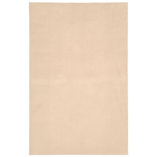 ECARPET Elion Contemporary Washable Rug - 5 x 7-ft 6-in - Beige