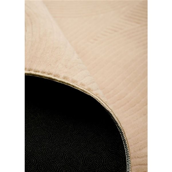 ECARPET Elion Contemporary Washable Rug - 5 x 7-ft 6-in - Beige