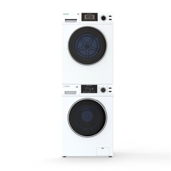 Equator Advanced Appliances Stainless Steel 1.62 ft³ Washer and 3.1 ft³ Vented Dryer Set