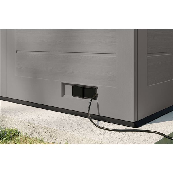 Suncast Mega Modernist Storage Shed 12 x 12-ft - Dove Grey