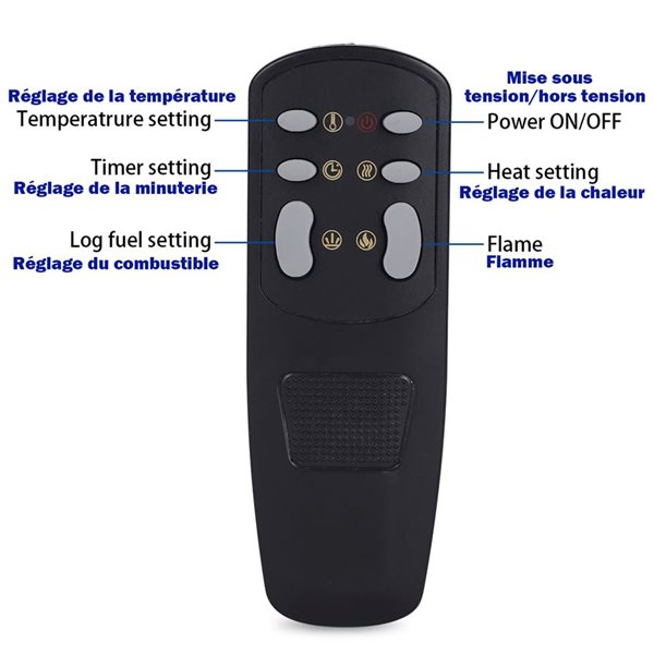 Mondawe Indoor Electric Fireplace 5000 BTU - 42-in