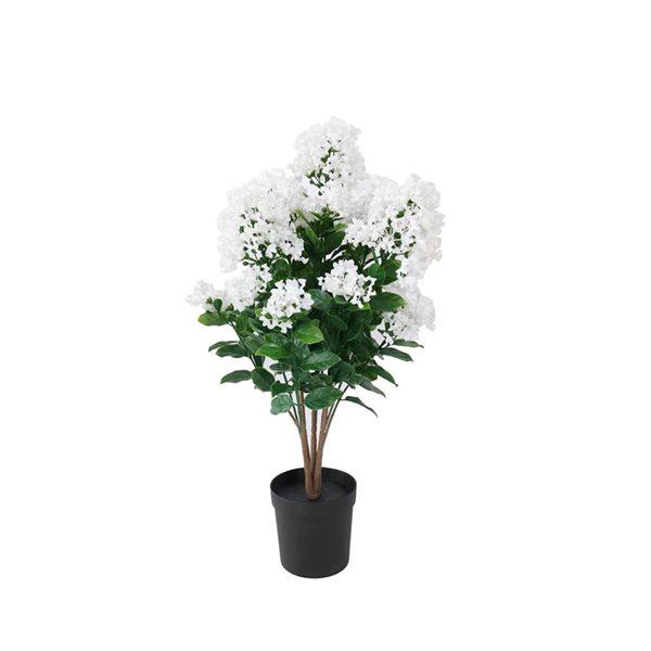 Naturae Decor 24-in Artificial White Crape Myrtle