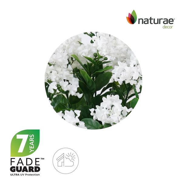 Naturae Decor 24-in Artificial White Crape Myrtle