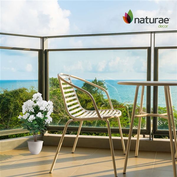 Naturae Decor 24-in Artificial White Crape Myrtle