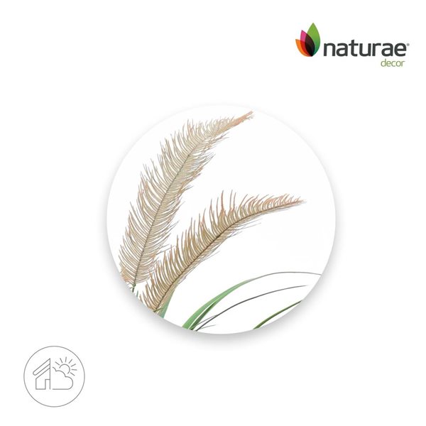 Naturae Decor 36-in Artificial Black Grass