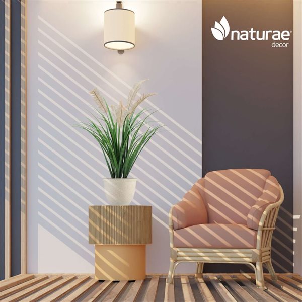 Naturae Decor 36-in Artificial Black Grass