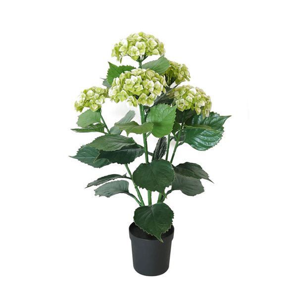 Naturae Decor 24-in Artificial White Hydrangea