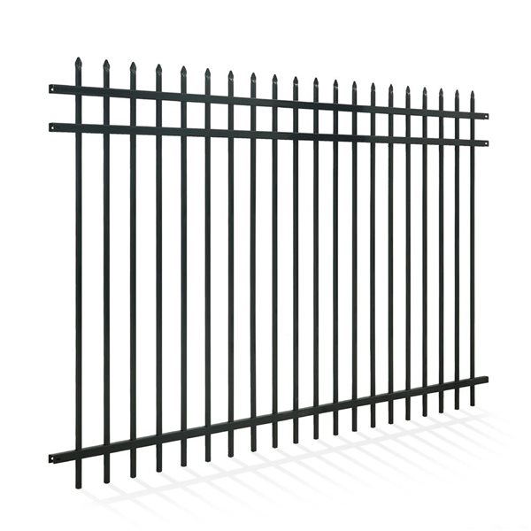 Fencer Wire Heavy-Duty Steel Pointed Top Fence Panel 5 x 8-ft