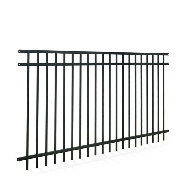 Fencer Wire Heavy-Duty Steel Flat Top Fence Panel 4 x 8-ft