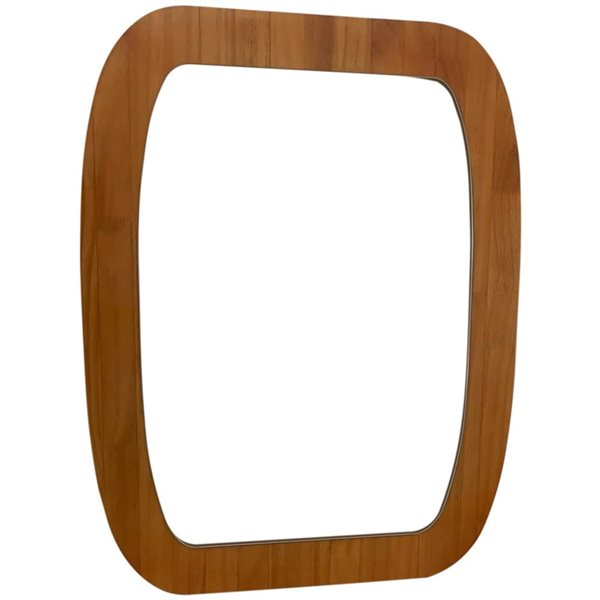 Mirrorize Canada Wood Shaped Wall Mirror 25 x 33-in - Brown