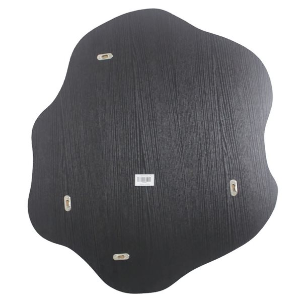 Mirrorize Canada Thin Framed Shaped Wall Mirror 27 x 30-in - Black