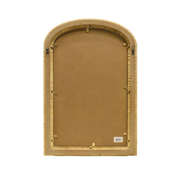 Mirrorize Canada Arched Wall Mirror 20 x 30-in - Brown