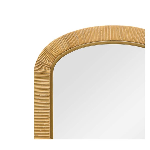 Mirrorize Canada Arched Wall Mirror 20 x 30-in - Brown