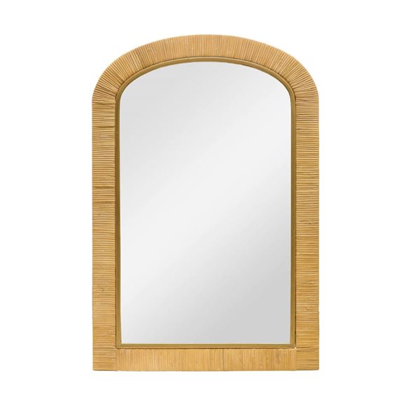 Mirrorize Canada Arched Wall Mirror 20 x 30-in - Brown