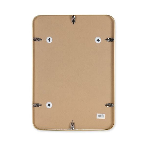 Mirrorize Canada Rectangular Wall Mirror 20 x 28-in - Gold