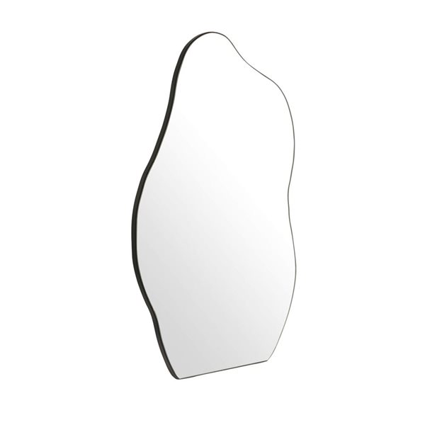 Mirrorize Canada Thin Framed Shaped Wall Mirror 22 x 32-in - Black