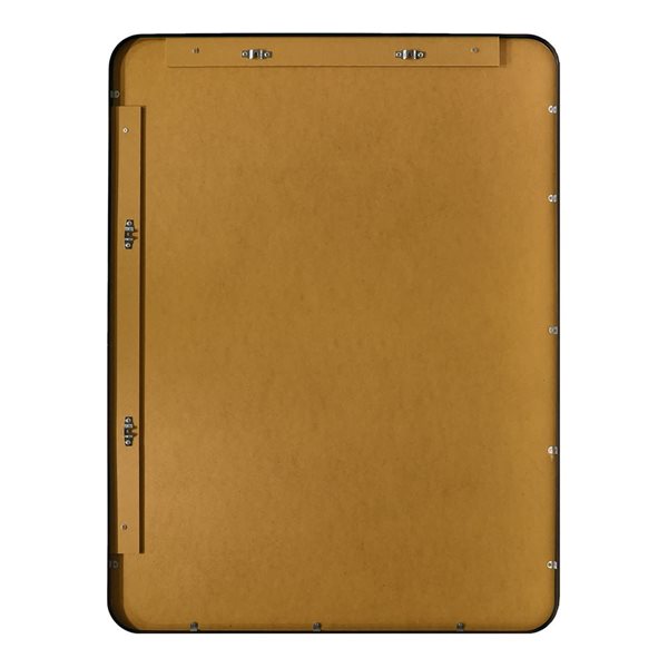 Mirrorize Canada Thin Framed Wall Mirror 30 x 40-in - Black