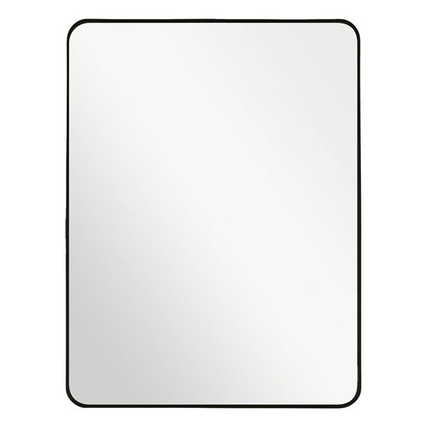 Mirrorize Canada Thin Framed Wall Mirror 30 x 40-in - Black
