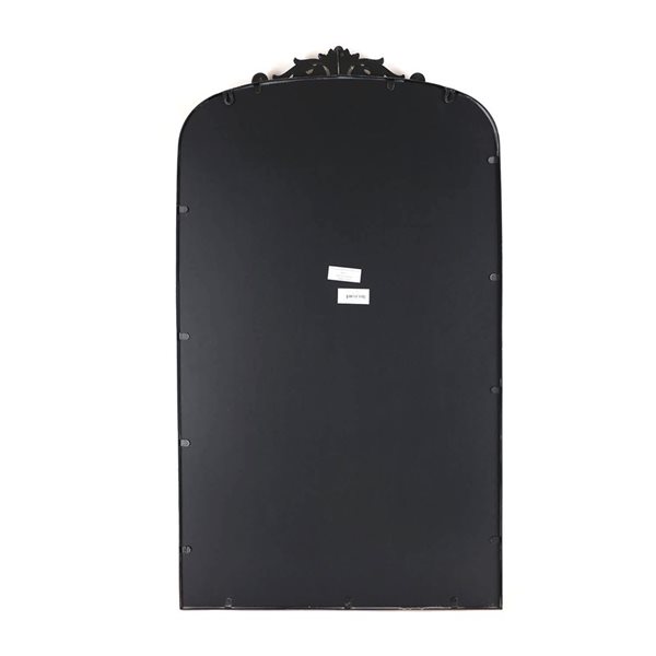 Mirrorize Canada Arched French Wall Mirror 24 x 42-in - Black