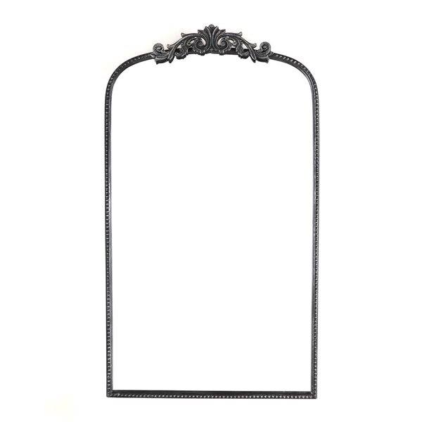 Mirrorize Canada Arched French Wall Mirror 24 x 42-in - Black
