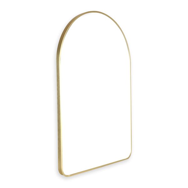 Mirrorize Canada Arched Wall Mirror 24 x 36-in - Gold