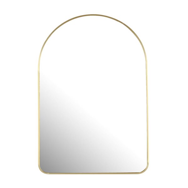 Mirrorize Canada Arched Wall Mirror 24 x 36-in - Gold