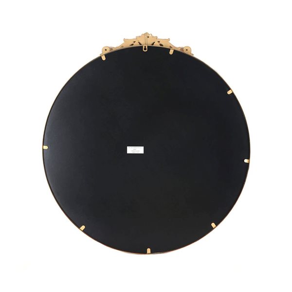 Mirrorize Canada Round French Wall Mirror 20 x 32-in - Gold