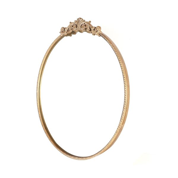 Mirrorize Canada Round French Wall Mirror 20 x 32-in - Gold