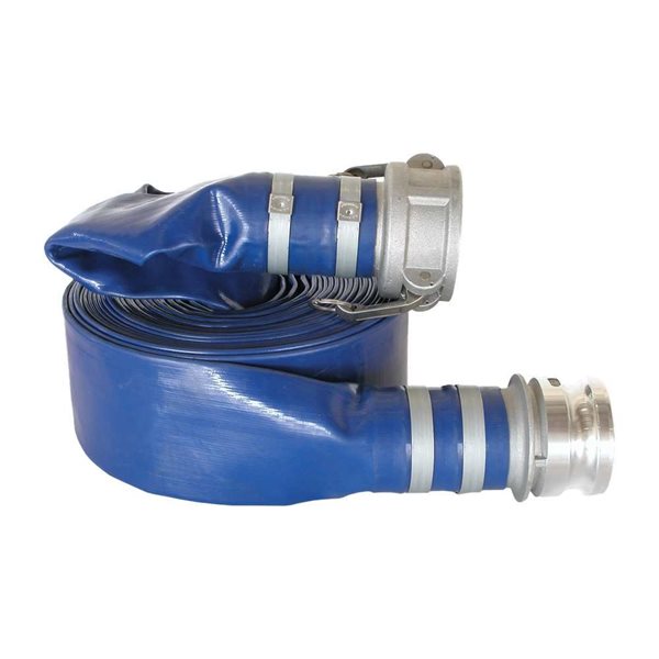 BE Power Equipment Water Pump Discharge Hose Kit - 3-in x 50-ft