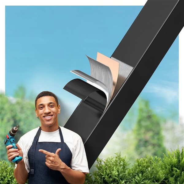 Fencer Wire 5 x 4-ft Arched Anti-Rust Powder-Coated Steel Decorative Fence Gate