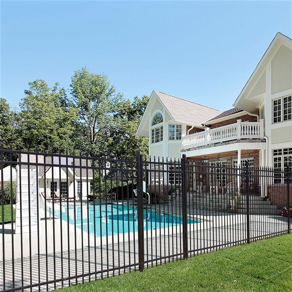 Fencer Wire 2-in x 2-in x 7-ft Steel Flat Top Fence Post with Post Cap - 10/Pack