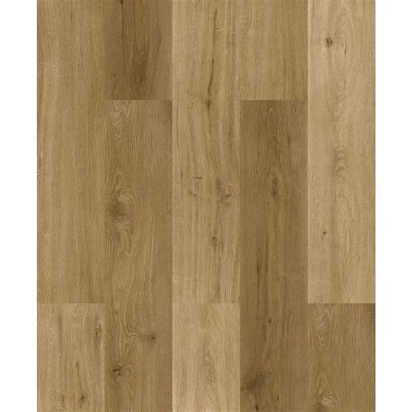 Prime Zenith Plus 6-Piece 8-mm x 7.17-in x 60.63-in 18.10-ft² Sunset Gold Interlocking Vinyl Plank Flooring