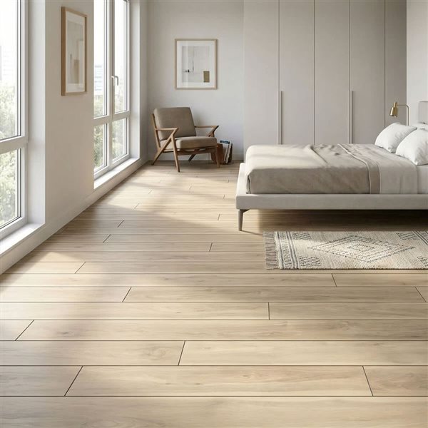 Prime Prime Lay 18-Piece 3-mm x 7.32-in x 48.31-in 44.22-ft² Levanzo Glue Down Vinyl Plank Flooring