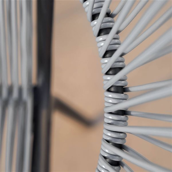 Sirio Sarcelles 2-Pack Grey Wicker Patio Chairs