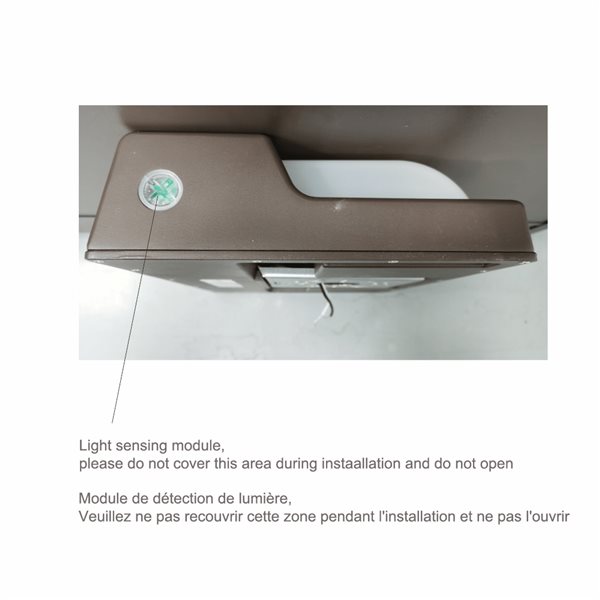 TorontoLed Wall Light w/ Photocell Dusk-to-Dawn Sensor + Selective 80 W/60 W/40 W 3CCT