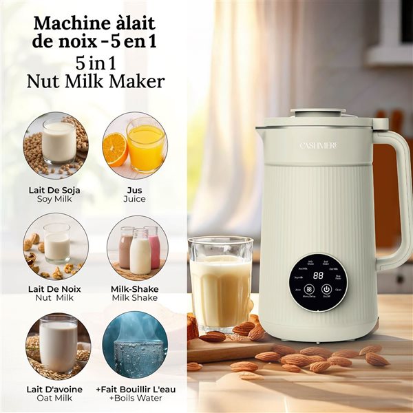 Gotham Steel Cashmere 5-Cup Plant-Based Milk Maker